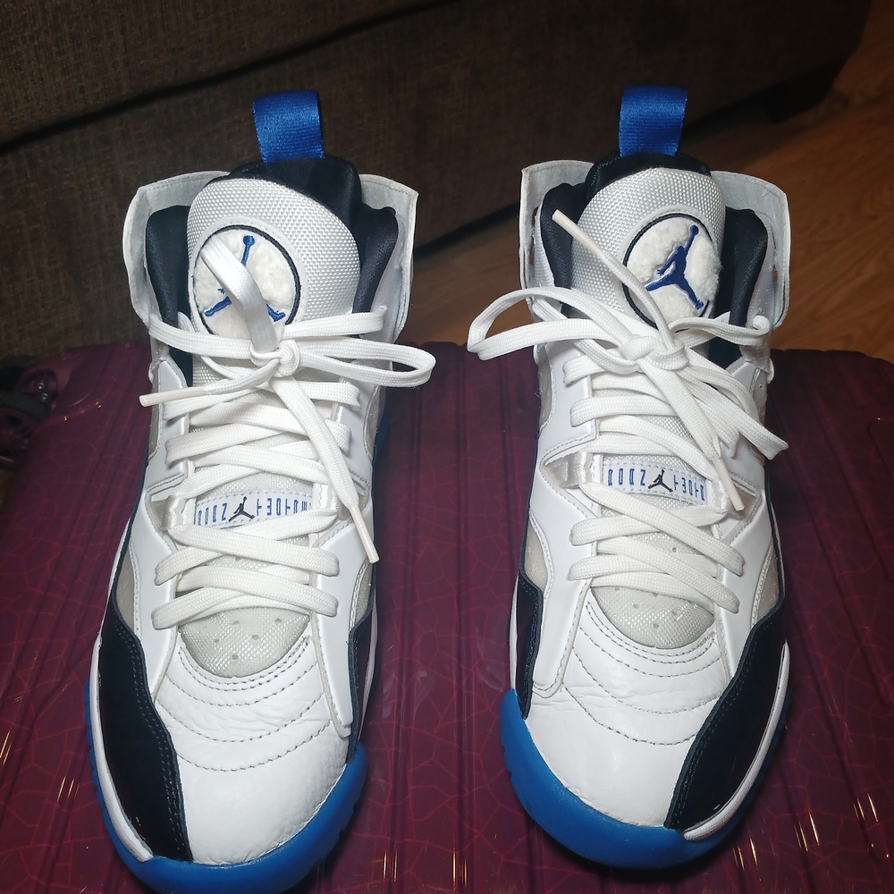 Mens Sneakers in White, Black, and Blue